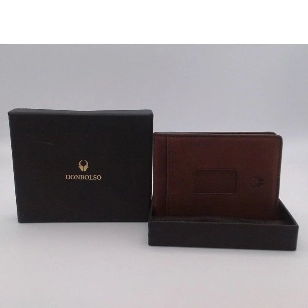 Donbolso Slim leather wallet, BRAND NEW IN BOX